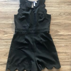 Scalloped edge romper